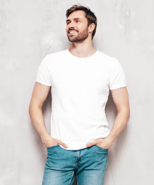 Men's round neck T-shirt