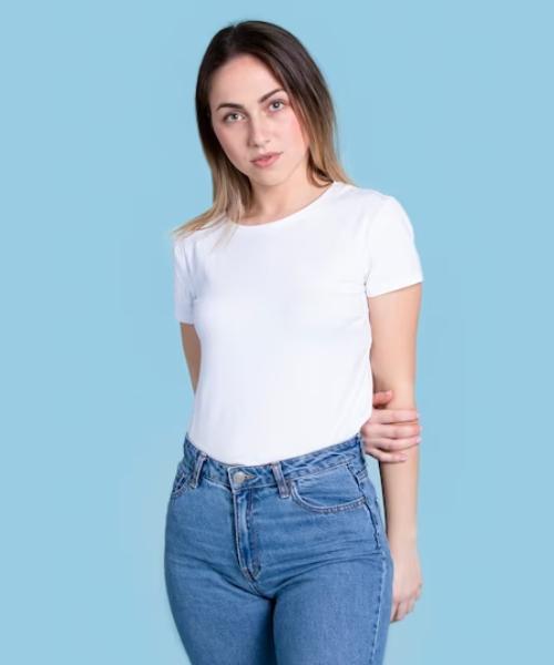 Women's round neck T-shirt